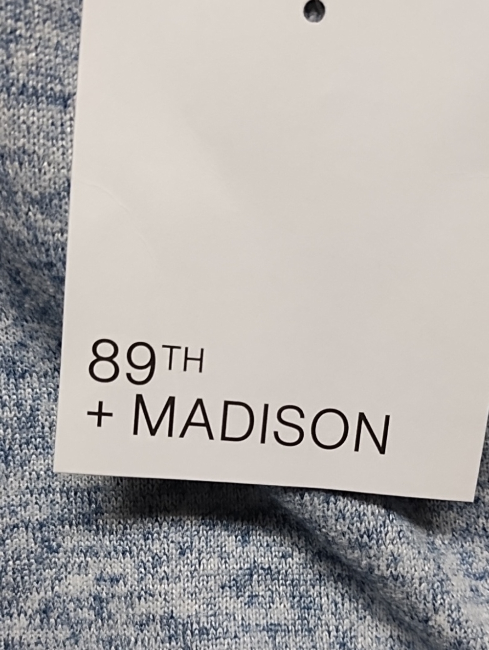 Madison Light Blue Ruffle Lightweight Top - Picture 5 of 7